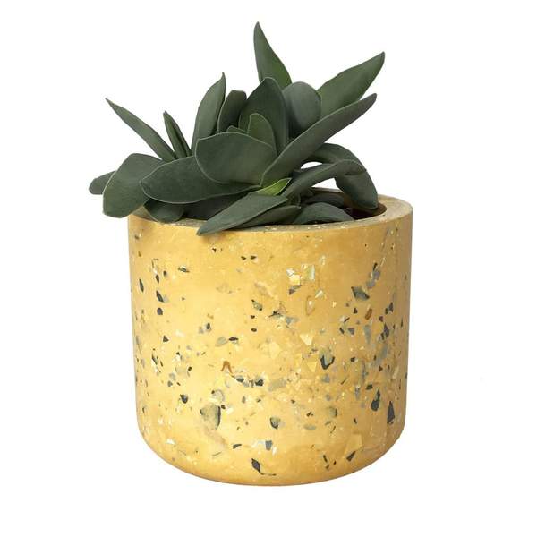 OUTLET Terrazzo Mustard Plant Pot