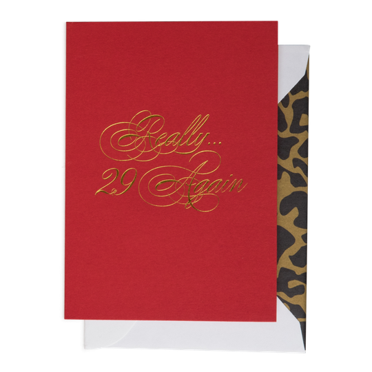 Cardsome | Cards - Really... 29 again (red)