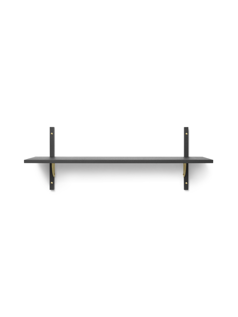 Ferm Living - Sector Shelf L/S - Dark Stained Ash/Brass (1103452860)