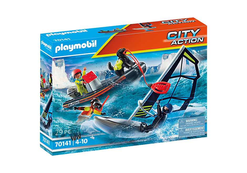 Playmobil - Sea Rescue: Polar Sailor Rescue with Dinghy (70141)