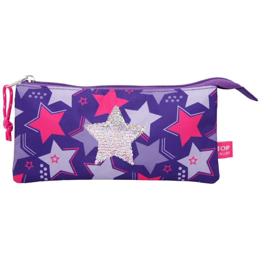 Top Model - Pencil Case Rev. Sequins - Star (410661)