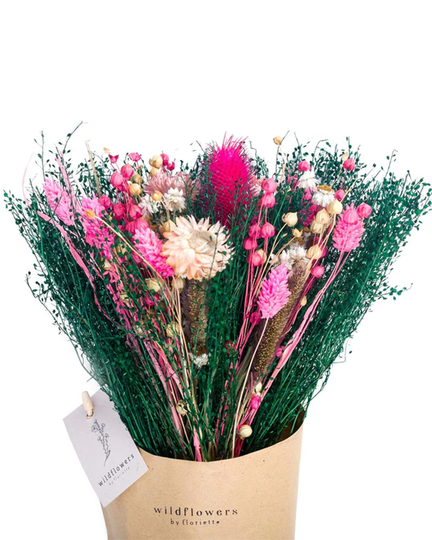 Pink Mixed Dried Flower Bouquet