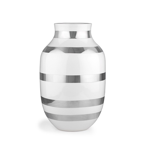 Kähler - Omaggio Vase Large - Silver (691792)