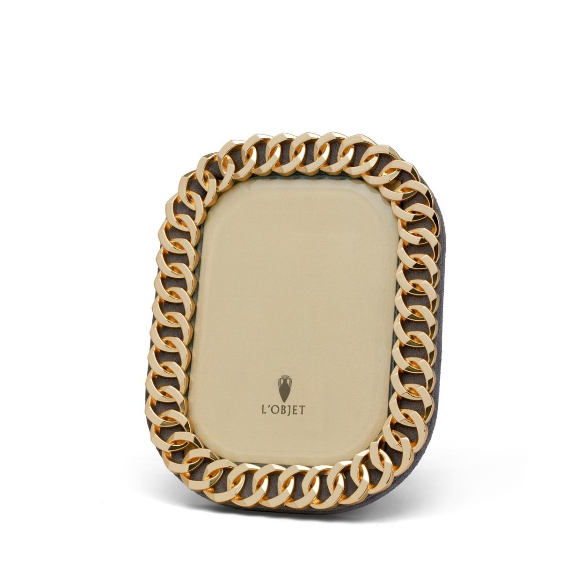 L'objet I Cuban Link Gold Photo Frame | 4 x 6
