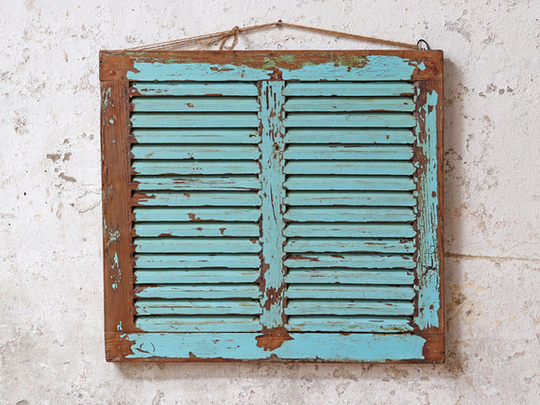 Vintage Carriage Window - Small Green