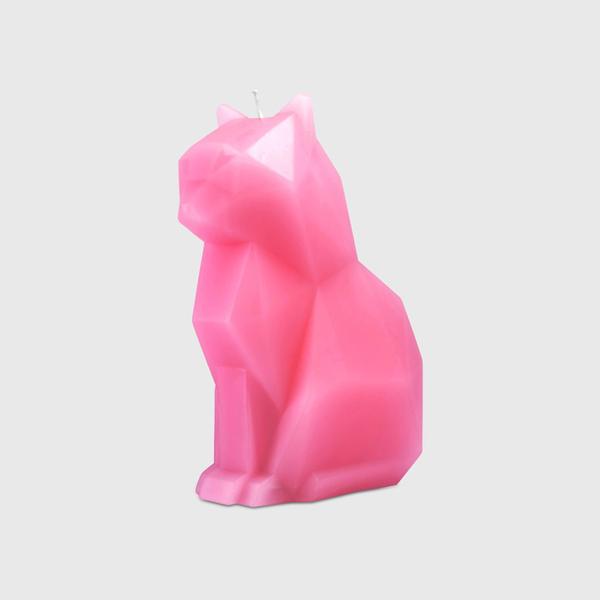 Pyropet Kisa Neon Pink Cat Candle
