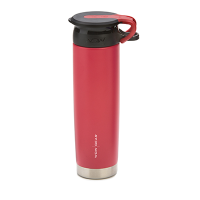 WOW - Double-Walled SS Bottle 650 ml - Red/Black