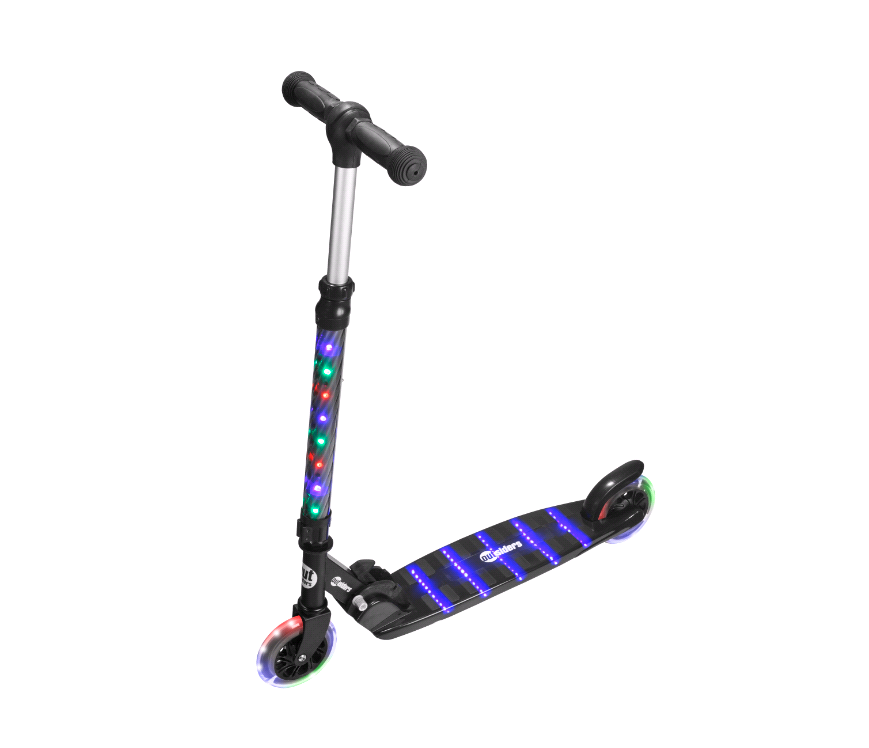 Outsiders - Lucio Foldable Scooter w. multible LED lightning Black (M588)