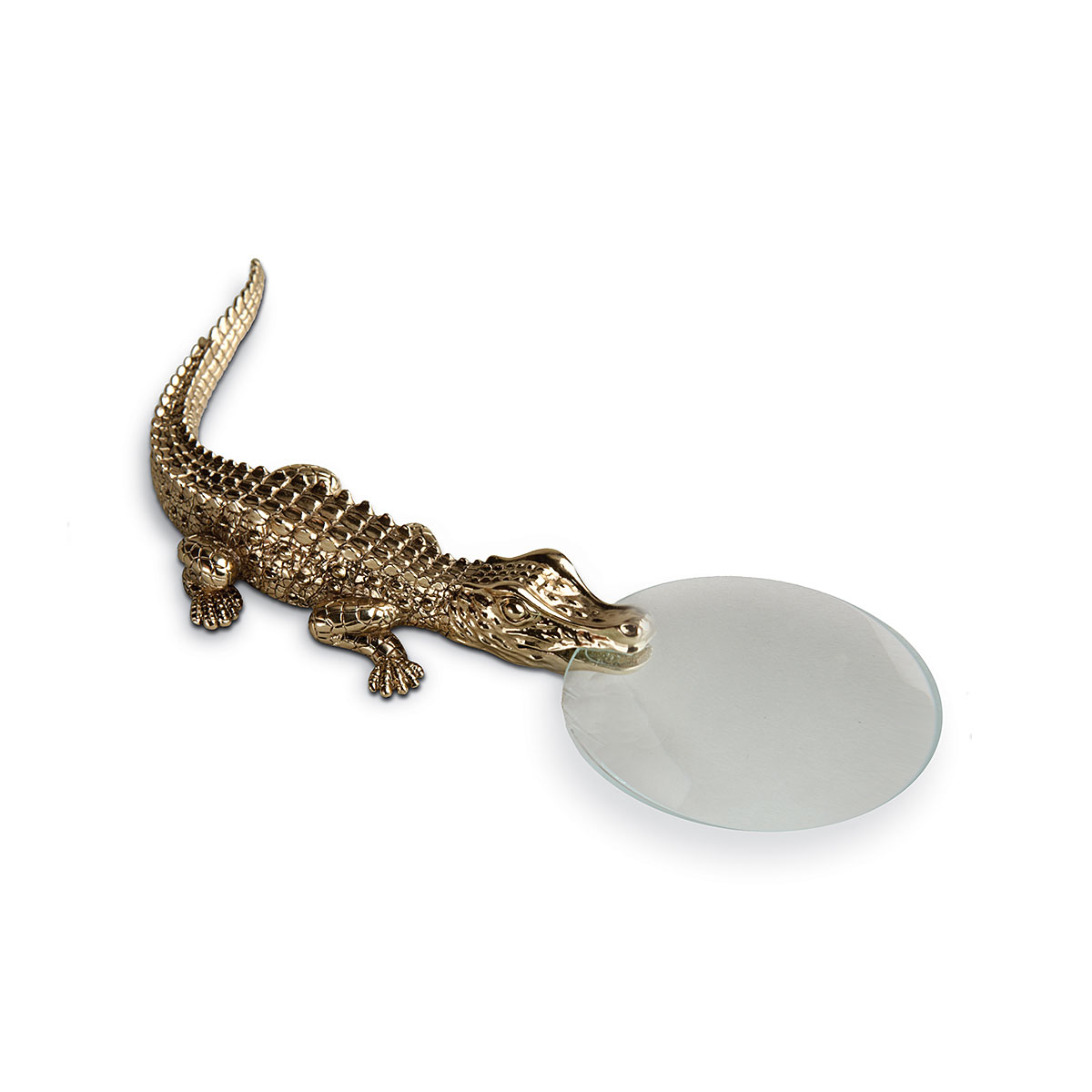 L'Objet I Crocodile Magnifying Glass Gold