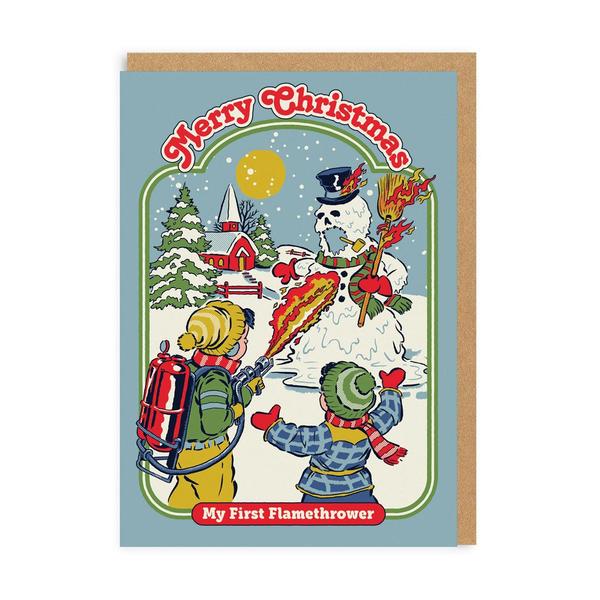 My First Flamethrower Christmas Card
