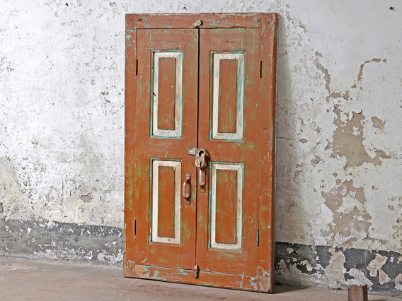 Old Shuttered Window Frame Brown