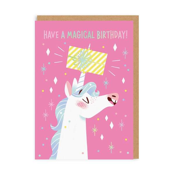 Unicorn Magical Birthday Greeting Card