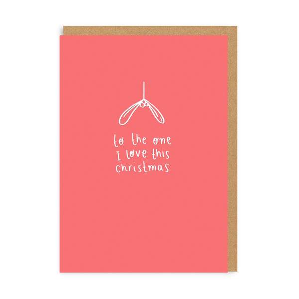 To The One I Love Christmas Card