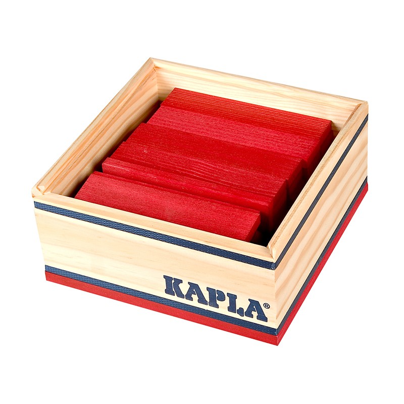 Kapla - Red Blocks - 40 pc
