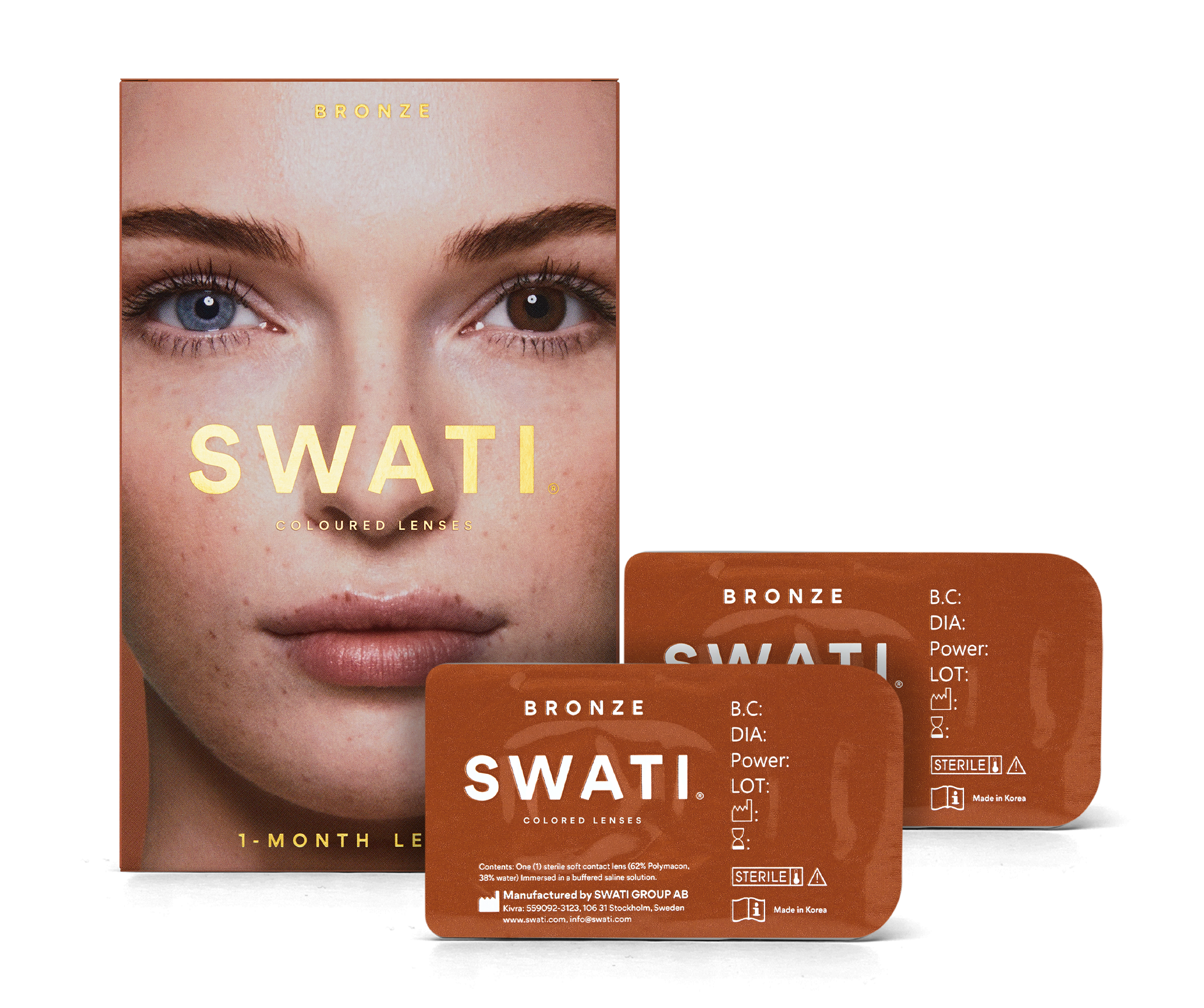 SWATI - Coloured Contact Lenses 1 Months - Bronze