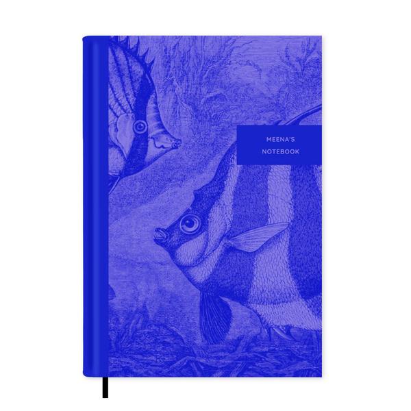 Vintage Illustrations Fish Personalised Notebook A5