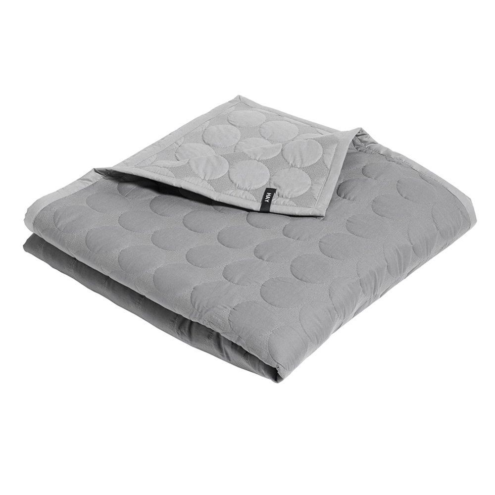 HAY - Mega Dot Quilt 235 x 245 cm - Light Grey (505264)