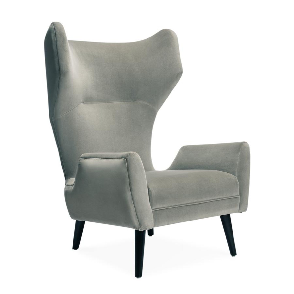 Jonathan Adler I Milano Wing Chair I Verona Smoke & Ebony