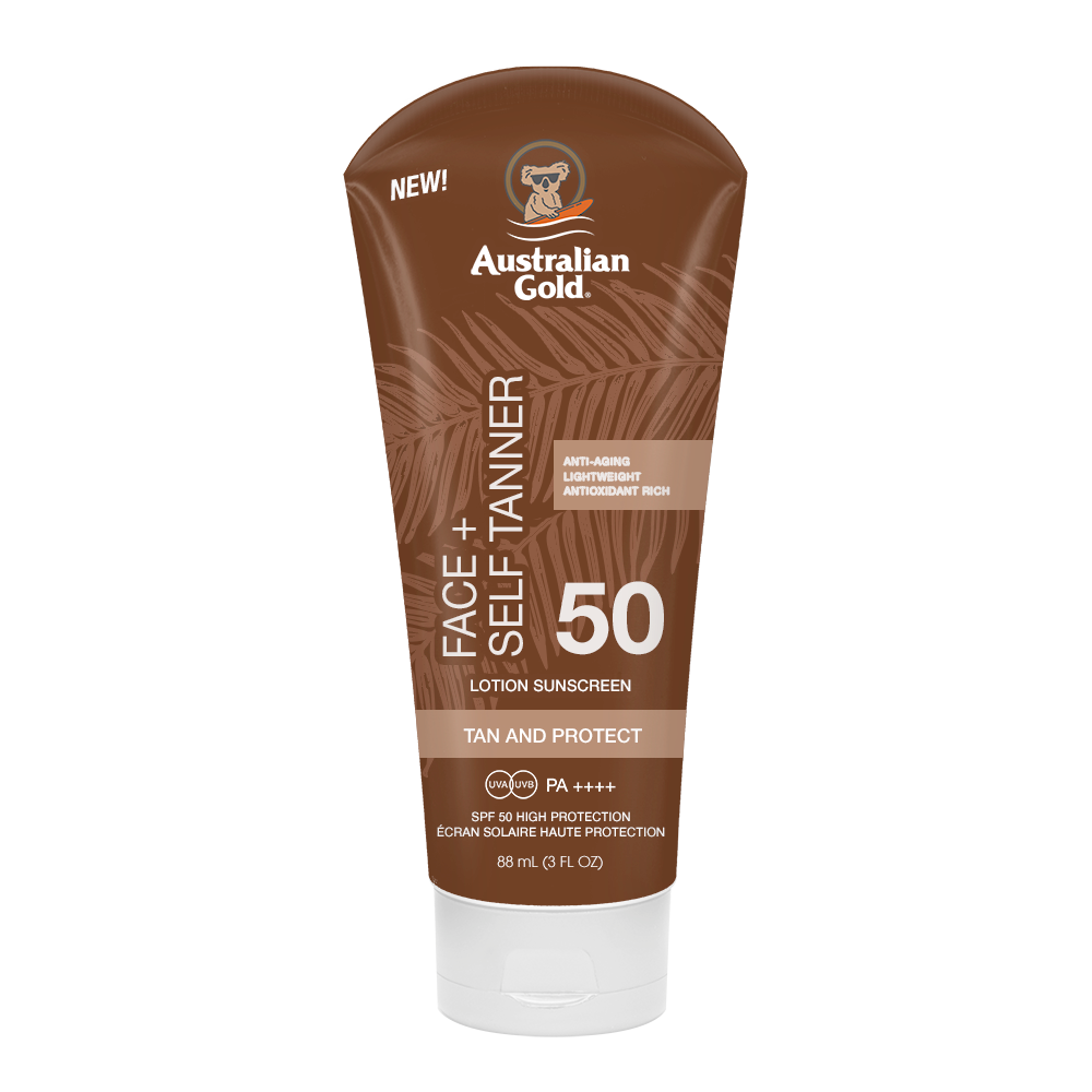 Australian Gold - Sunscreen + Self Tanner for Face SPF 50 88 ml