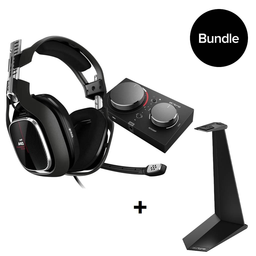 Astro - A40 TR Headset + MixAmp Pro TR for PS4 & PC + Headset Stand BUNDLE