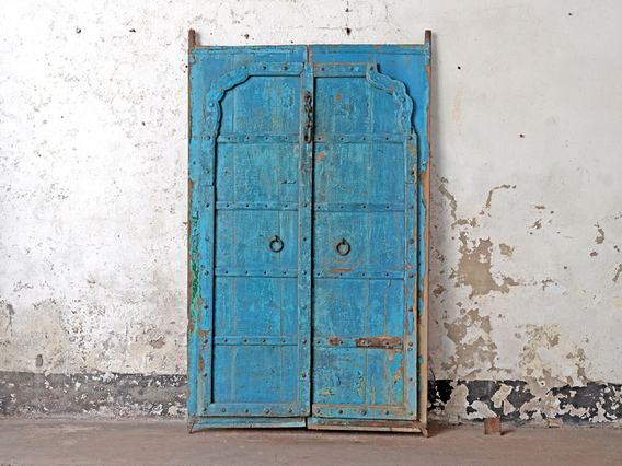 Blue Antique Rajasthani Doors