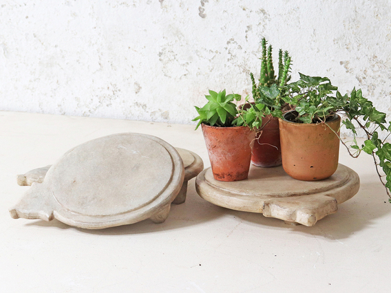 Marble Table Trivet (Small) White