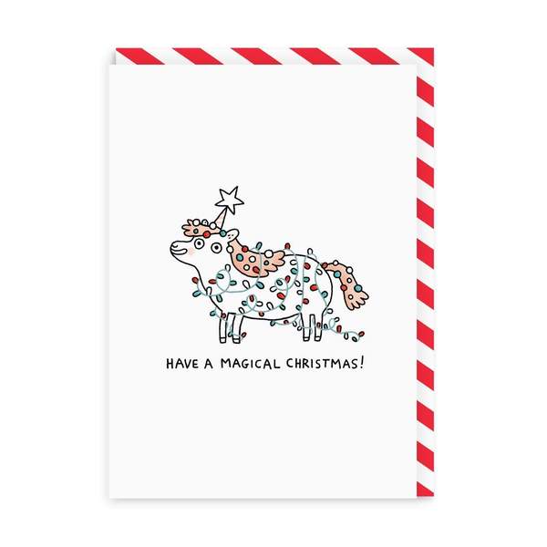 Magical Unicorn Christmas Card