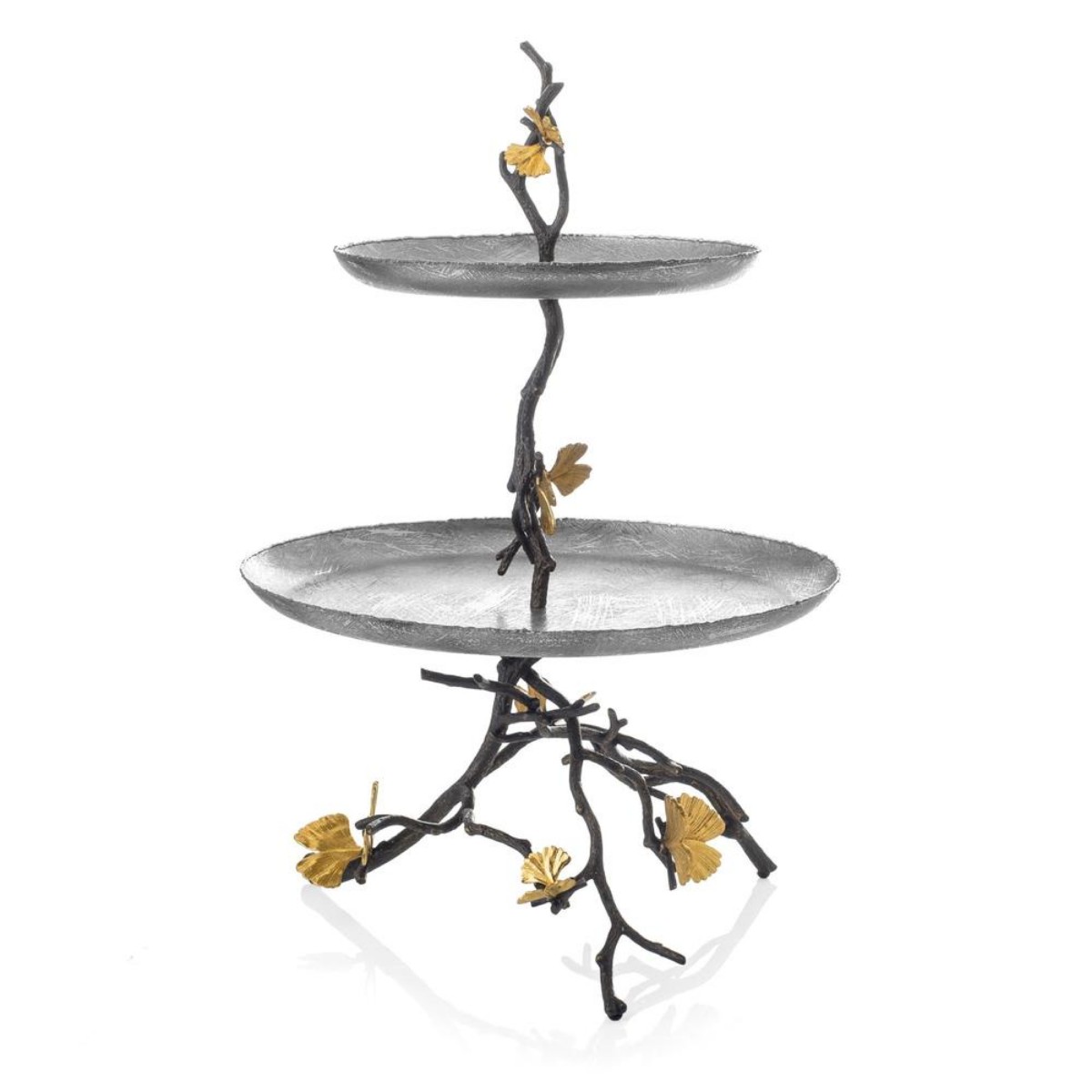 Michael Aram I Butterfly Ginkgo 2 Tier Etagere