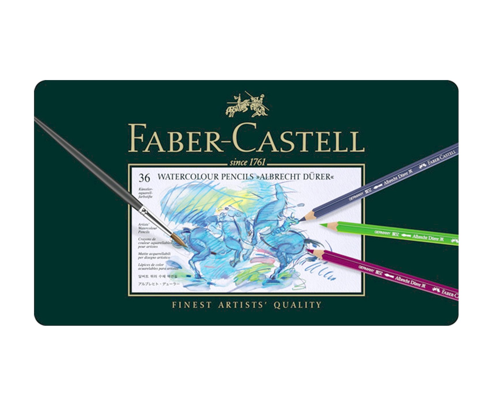 Faber-Castell - Albrecht Dürer Watercolour pencils - Tinbox of 36 (117536)