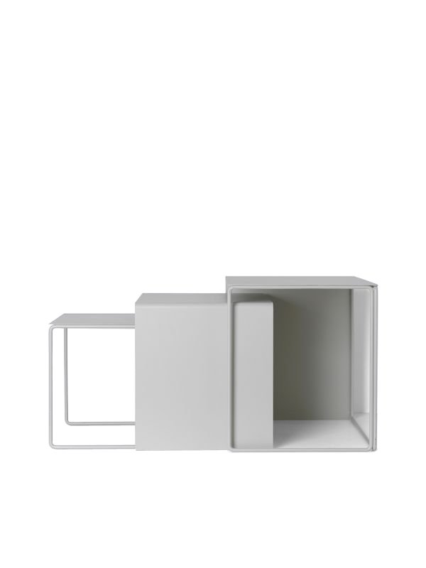 Ferm Living - Cluster Tables Set Of 3 - LIght Grey (3373)