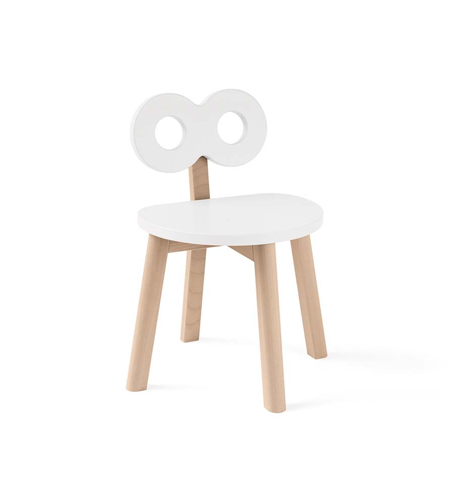 Ooh Noo - Double-O Kids Chair, White (40DOC1701)