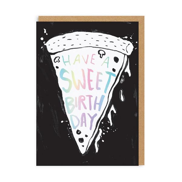 Have A Sweet Birthday Pizza Greeting Card
