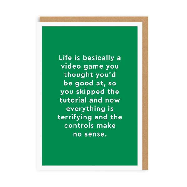 Video Game Greeting Card