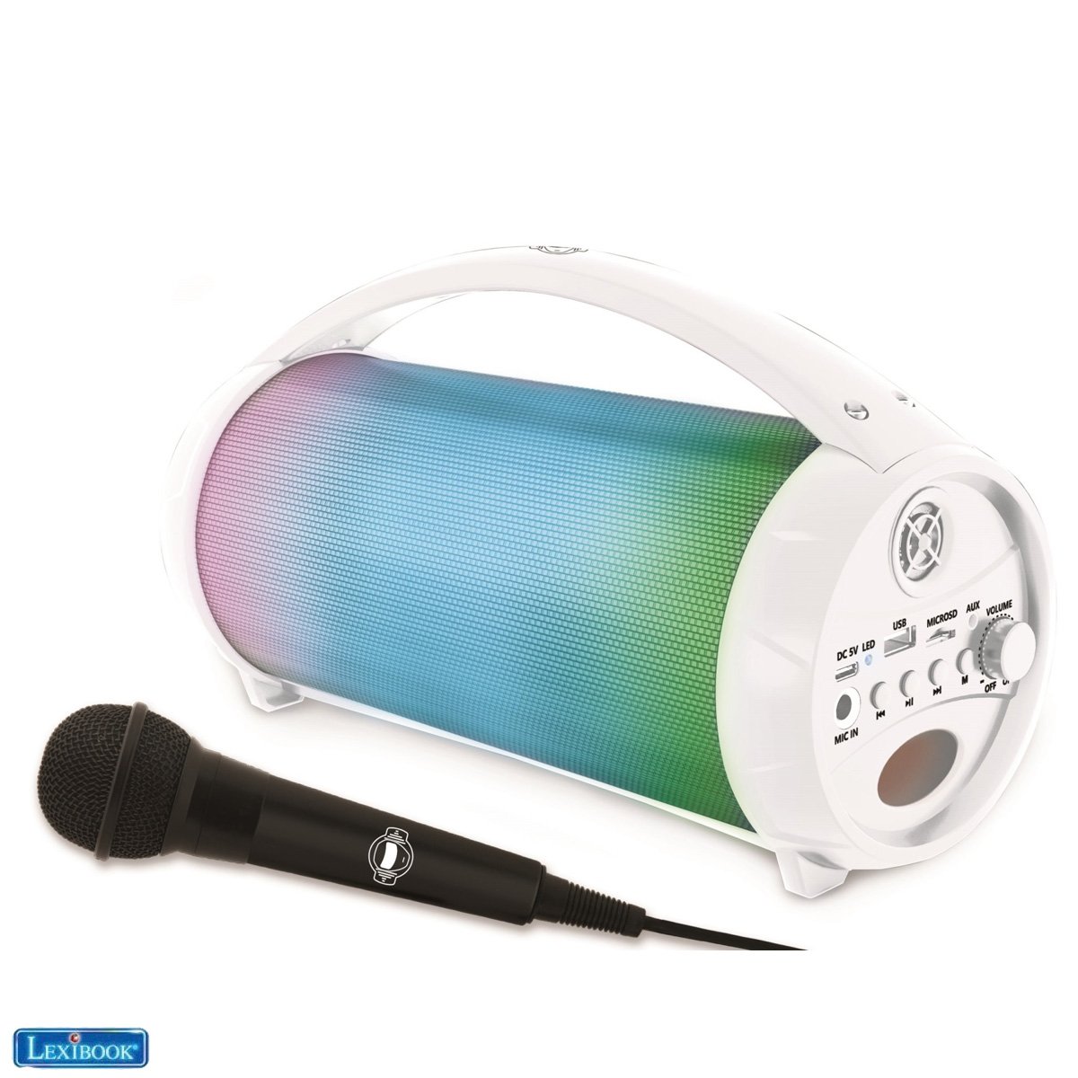 Lexibook - iParty Bluetooth Speaker with lights and mic (BTP585Z)