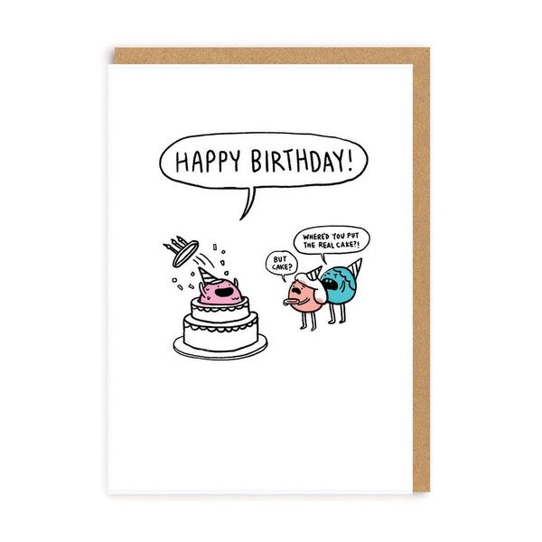 Fake Cake Greeting Card