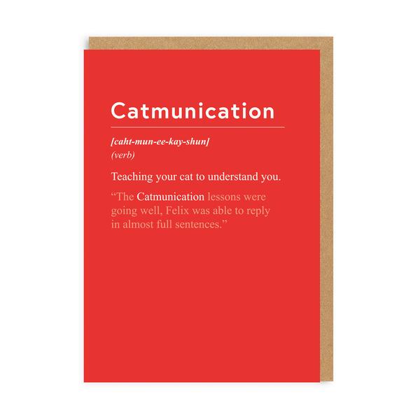 Catmunication Greeting Card