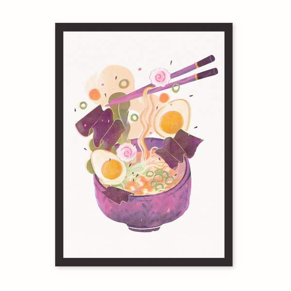 A4 Ramen Riso Print