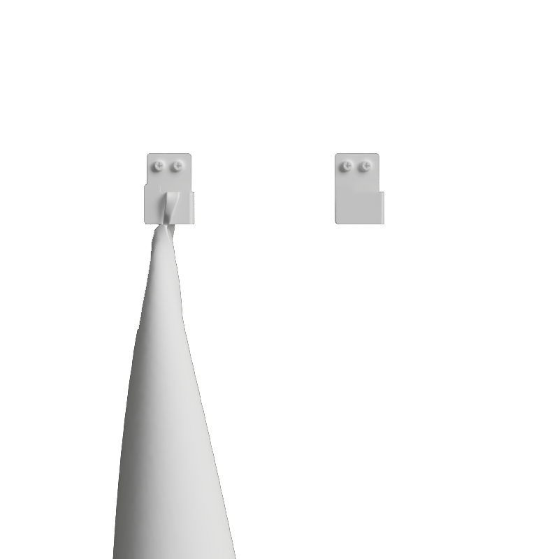 Nichba - Bath Hooks 2 pcs - White (L100103W)