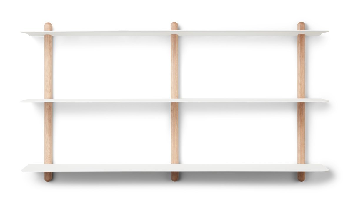Gejst - Nivo Shelve D - Light Oak/ White