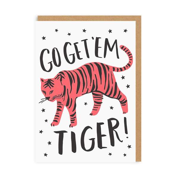 Go Get Em Tiger Greeting Card