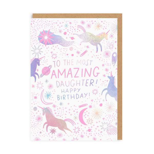 Most Amazing Daughter Birthday Greeting Card