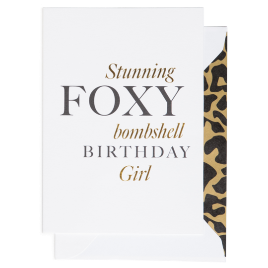 Cardsome | Cards - Stunning Foxy Bombshell Birthday Girl
