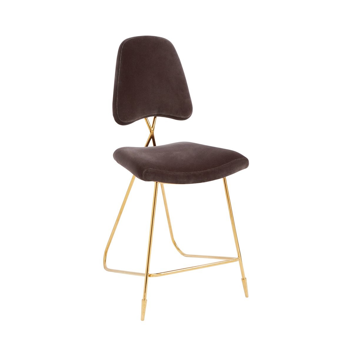 Jonathan Adler I UK Maxime Counter Stool I Rialto Charcoal