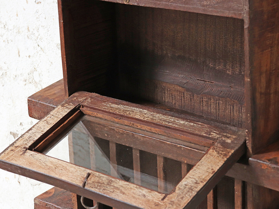 Rustic Wooden Rack Brown