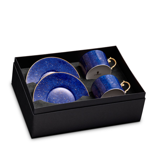 L'Objet I Lapis Tea Cup + Saucer (Set of 2)