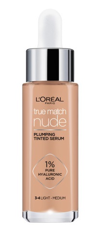 L'Oréal - True Match Nude Plumping Tinted Serum - Light-Medium 3-4