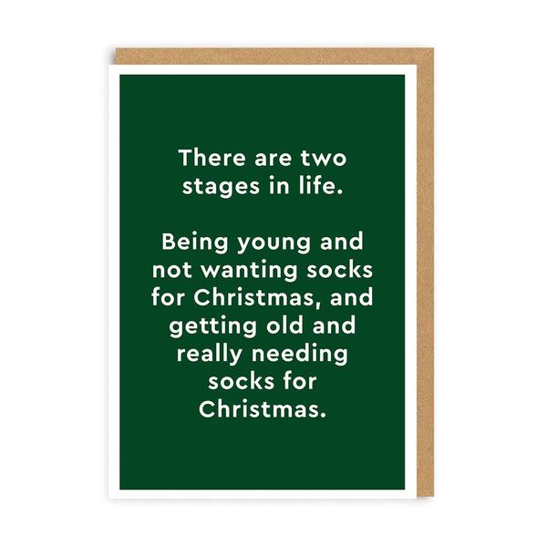 Two Stages In Life Christmas Card