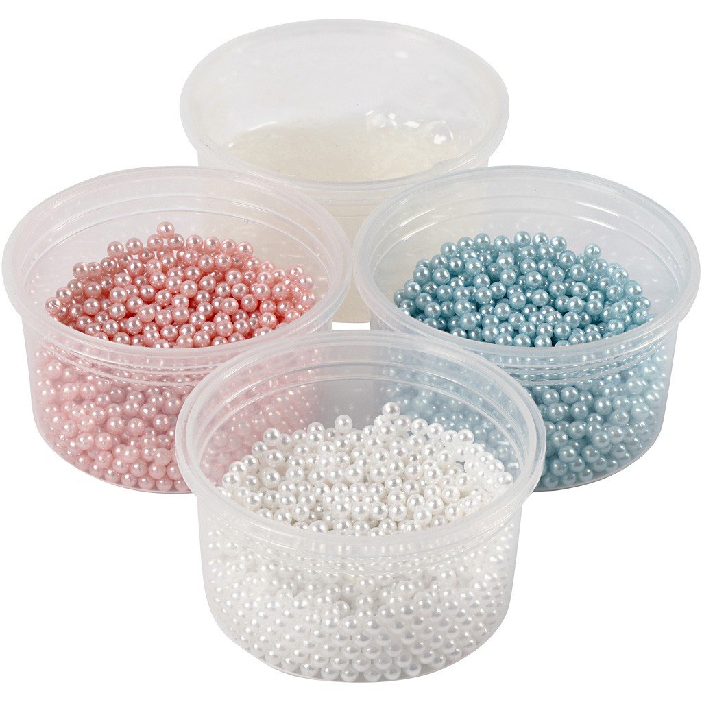 Pearl Clay - Blue, White, Pink (78725)
