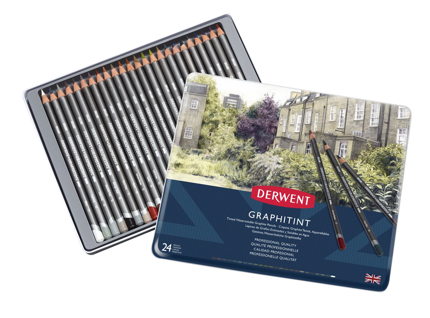 Derwent - Graphitint Pencil, 24 Tin
