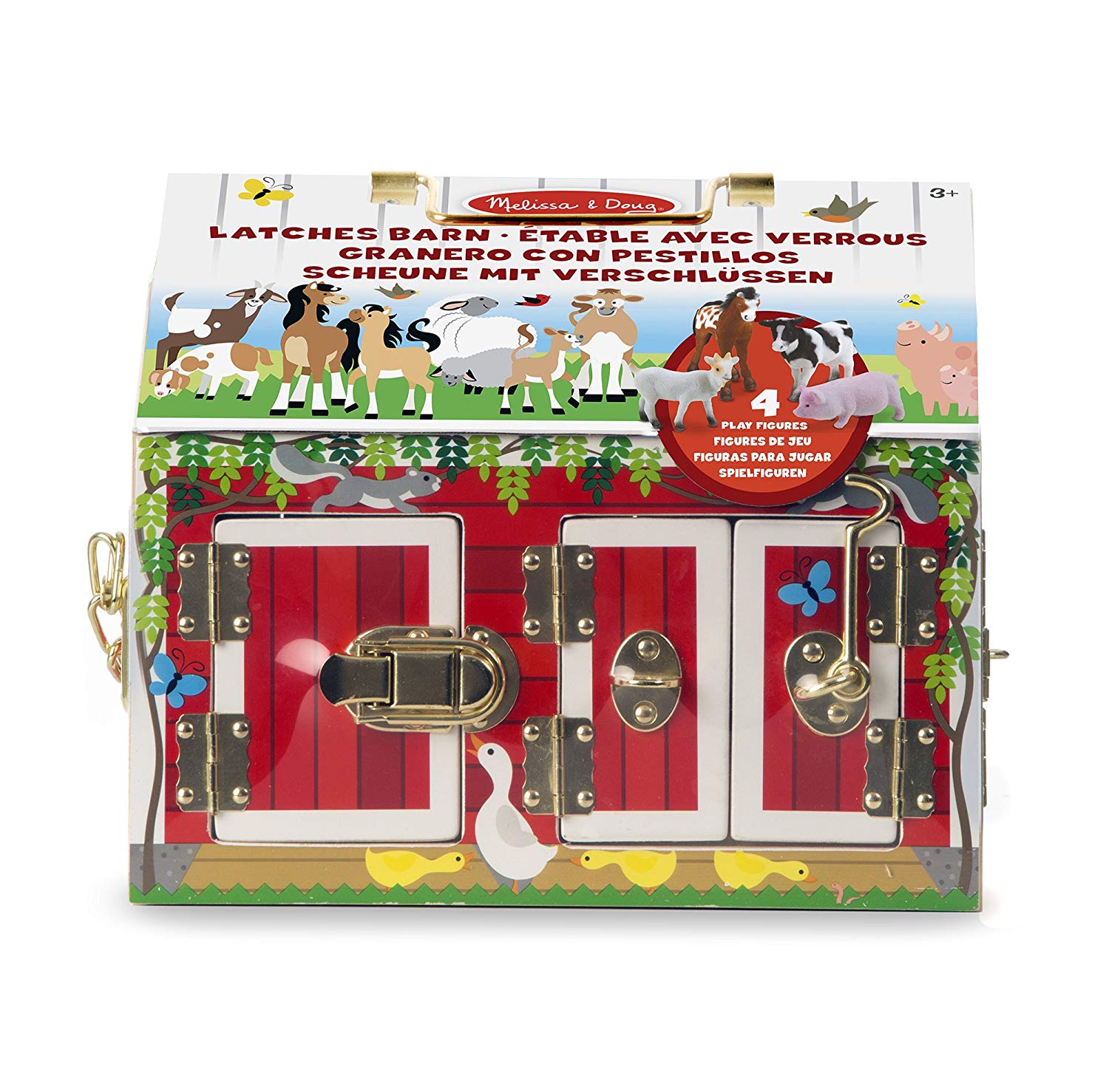 Melissa & Doug - Activity Barn with 4 Cute Animals (12564)